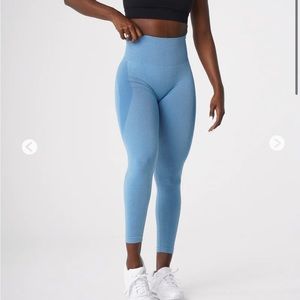 NVGTN leggings in blue, just tried on. Never worn.